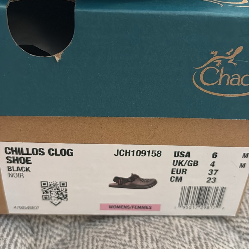 Chaco Chillos black clogs size 6 - Picture 2 of 4
